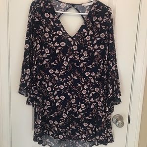 Bell Sleeve Mini Dress Nordstrom